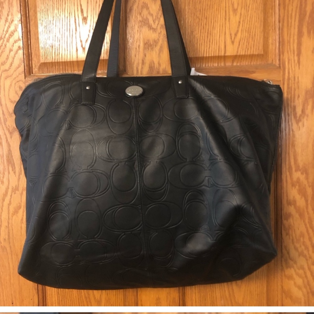 Vintage Coach Rollbag in Leather Signature - Picture 6 of 6